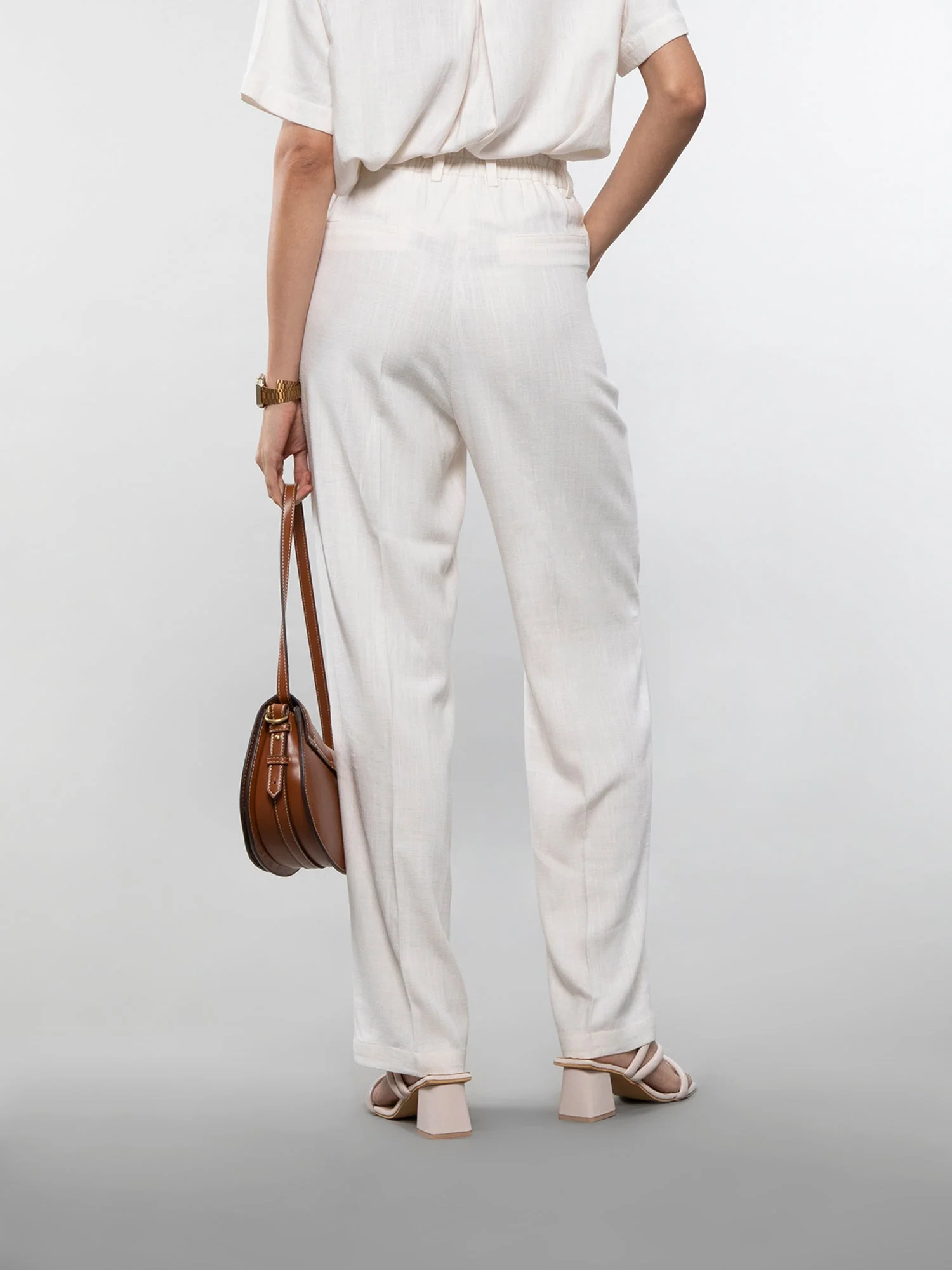 Straight linen pants - Image 31
