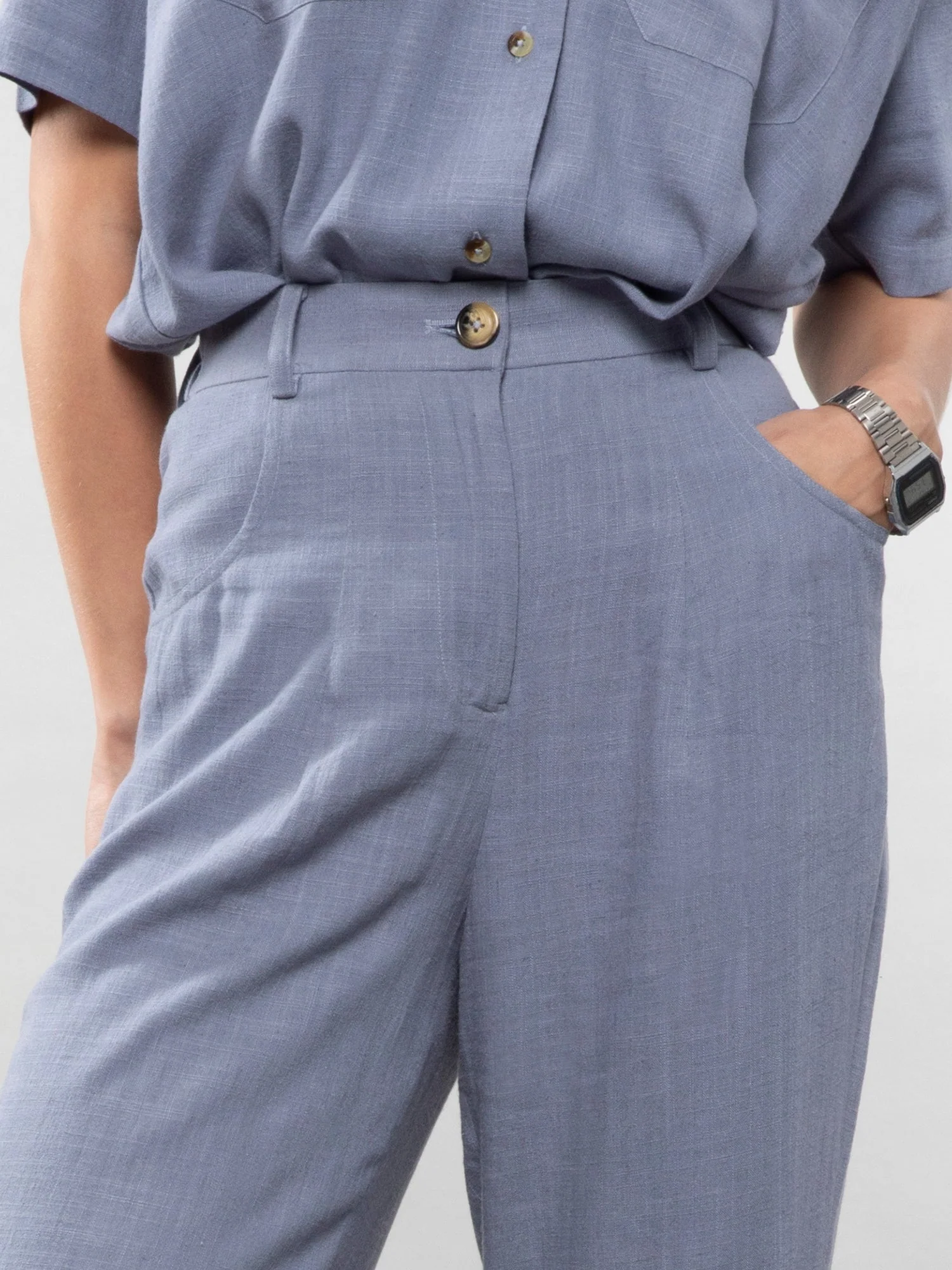 Straight linen pants - Image 20