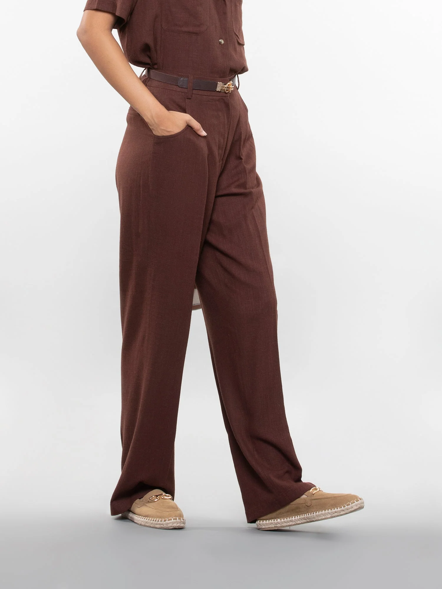 Straight linen pants - Image 29