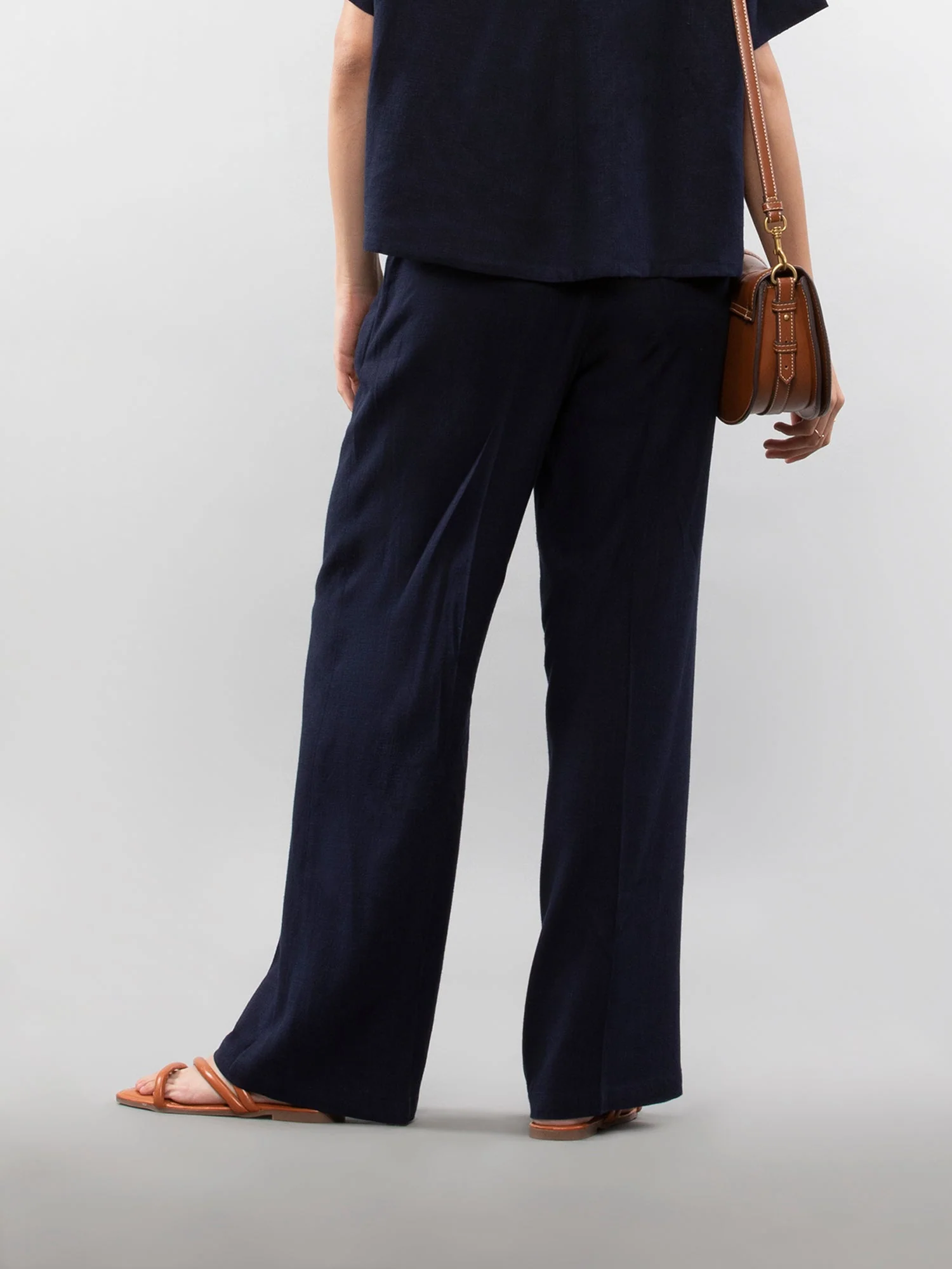 Straight linen pants - Image 37