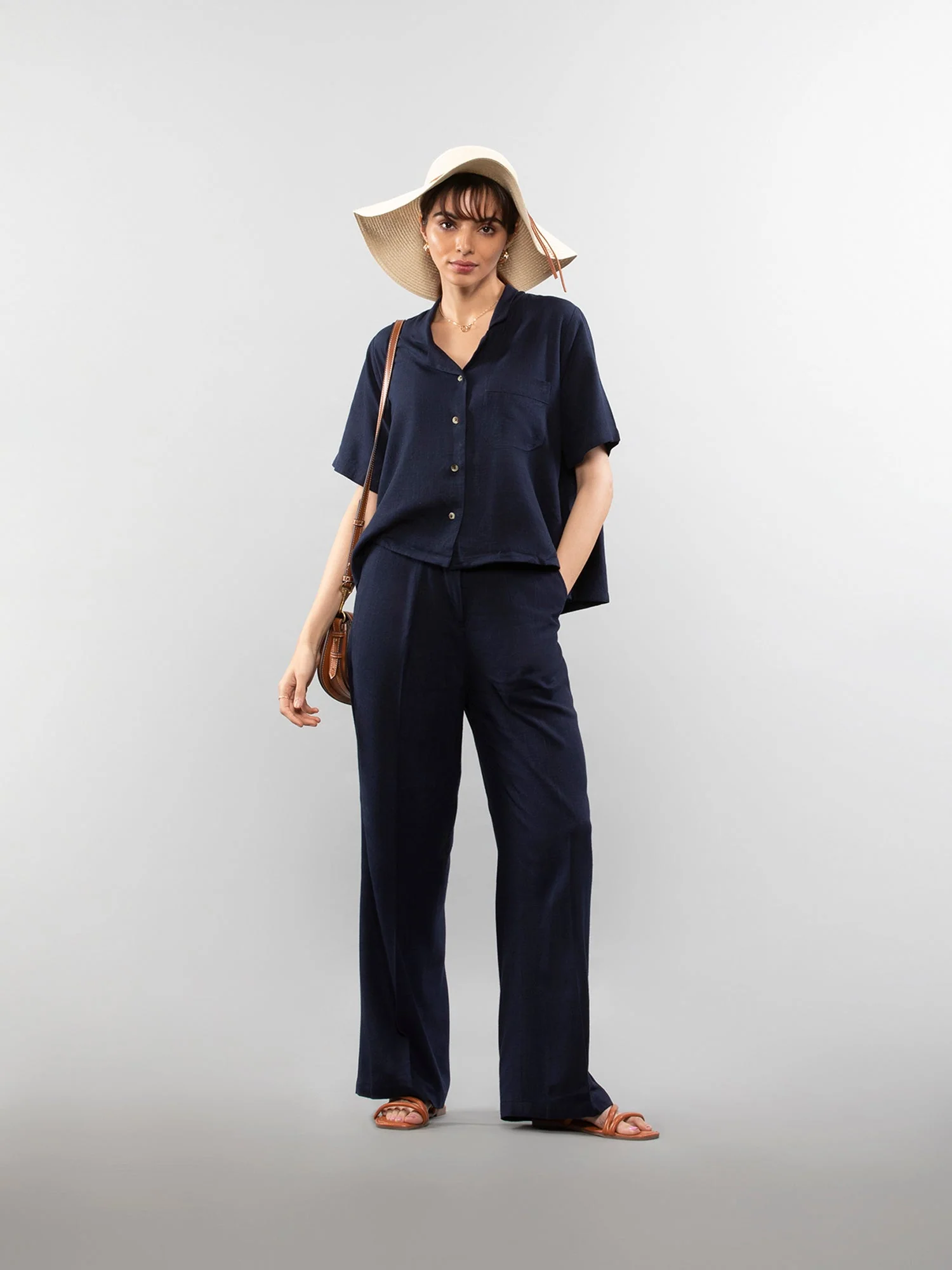 Straight linen pants - Image 38