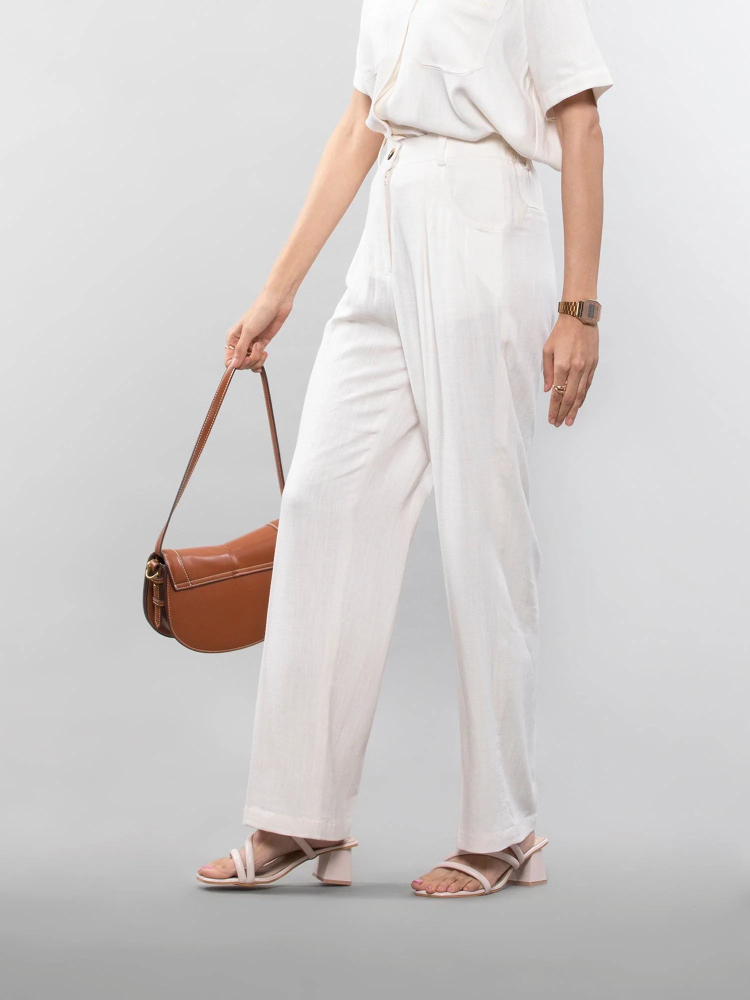 Straight linen pants - Image 8