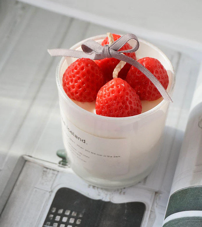 Strawberry Candle Jar - Image 2