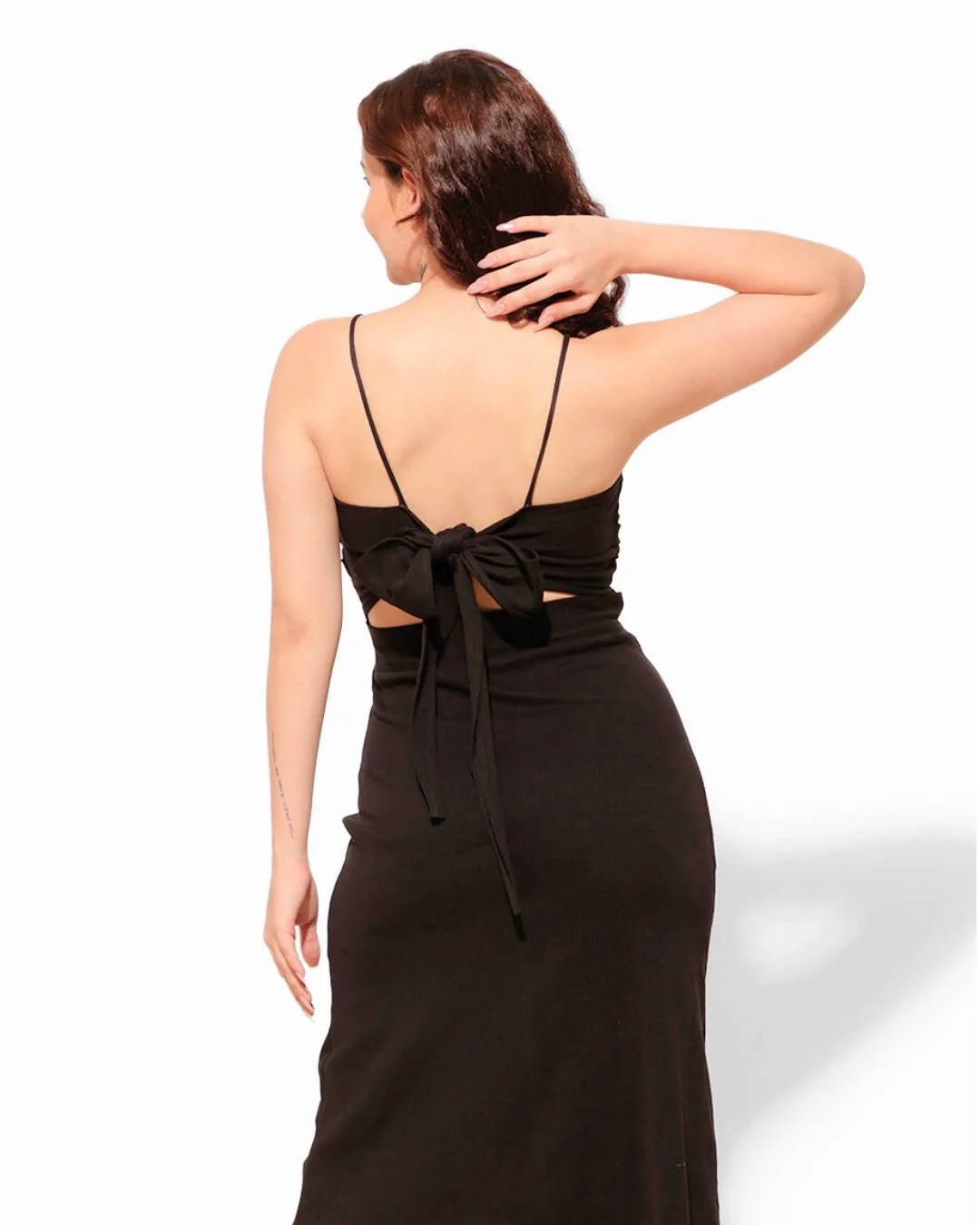 Stretchable Cut-out Bodycon Midi Dress - Image 9