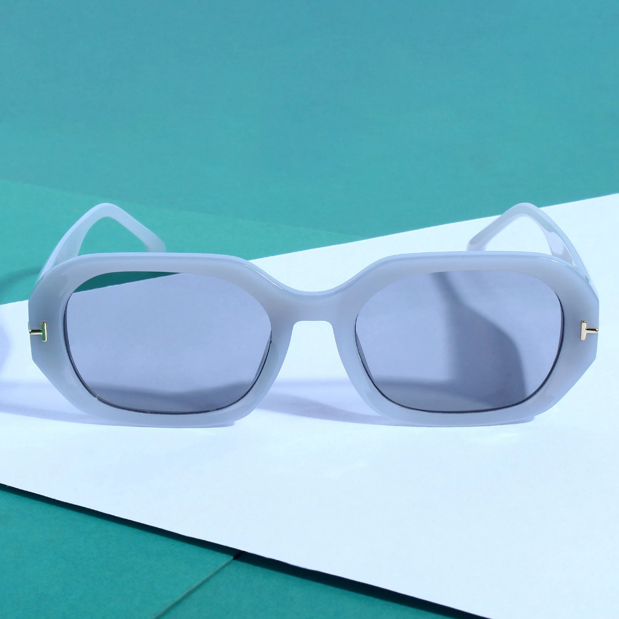 Striker Gray Rectangle Sunglasses - Image 6