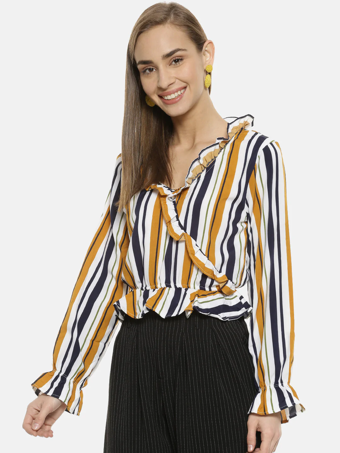 Striped Casual Tops - Image 2