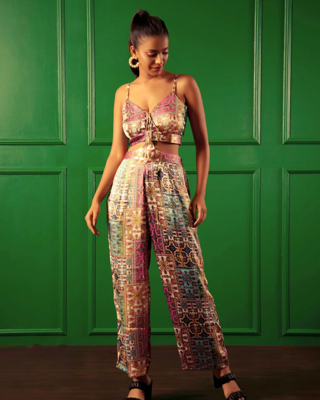Stylish Printed Jumpsuit – Drawstring Waist for Perfect Fit - Image 4
