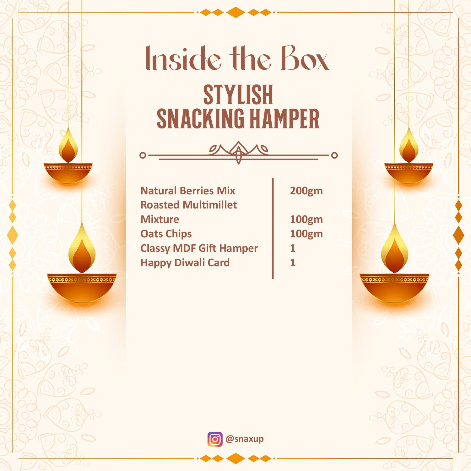 Stylish Snacking Diwali Gift Hamper Box - Image 4
