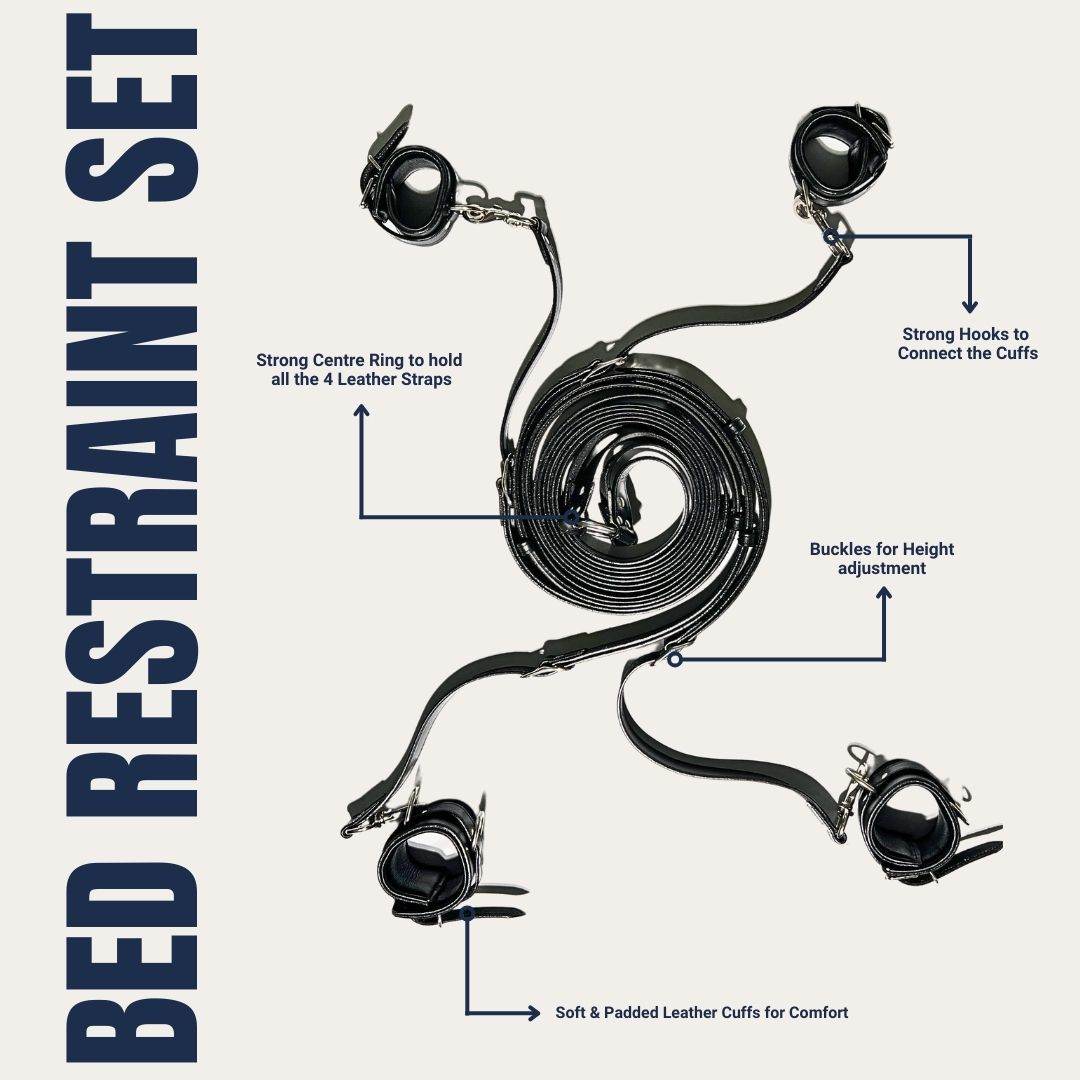 Subculture Leather Bed Restraint Set - Image 2