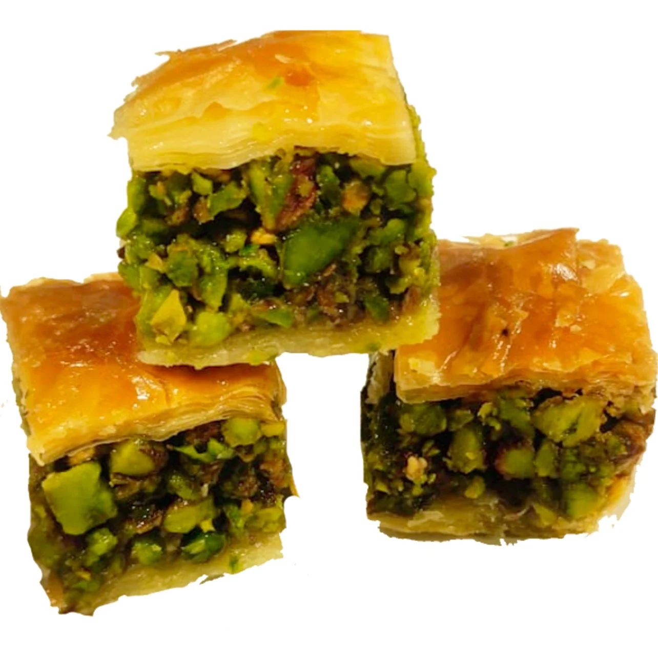 Sugar-free Pistachio Square Baklava - 520 gm - Image 2