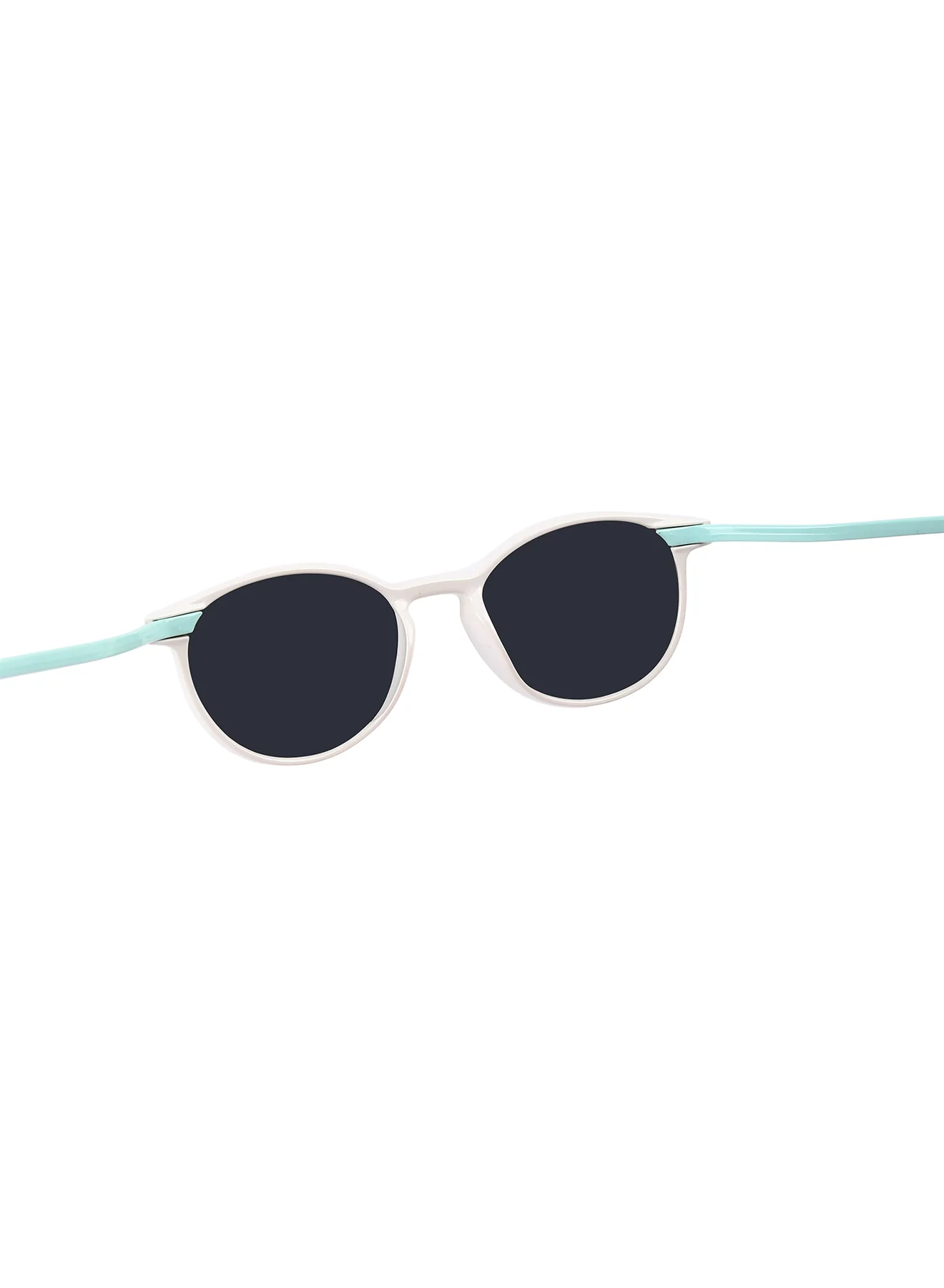Sugarglint White & Aqua Blue Wayfarer Kids Sunglasses - Image 3