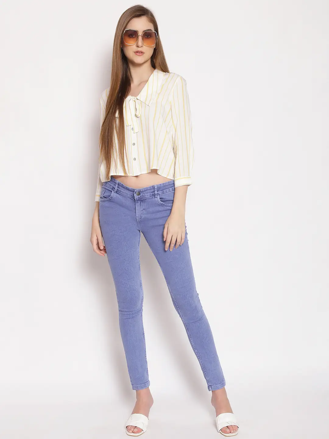 Summer Striped Women'S Peter Pan Shirt - Image 7
