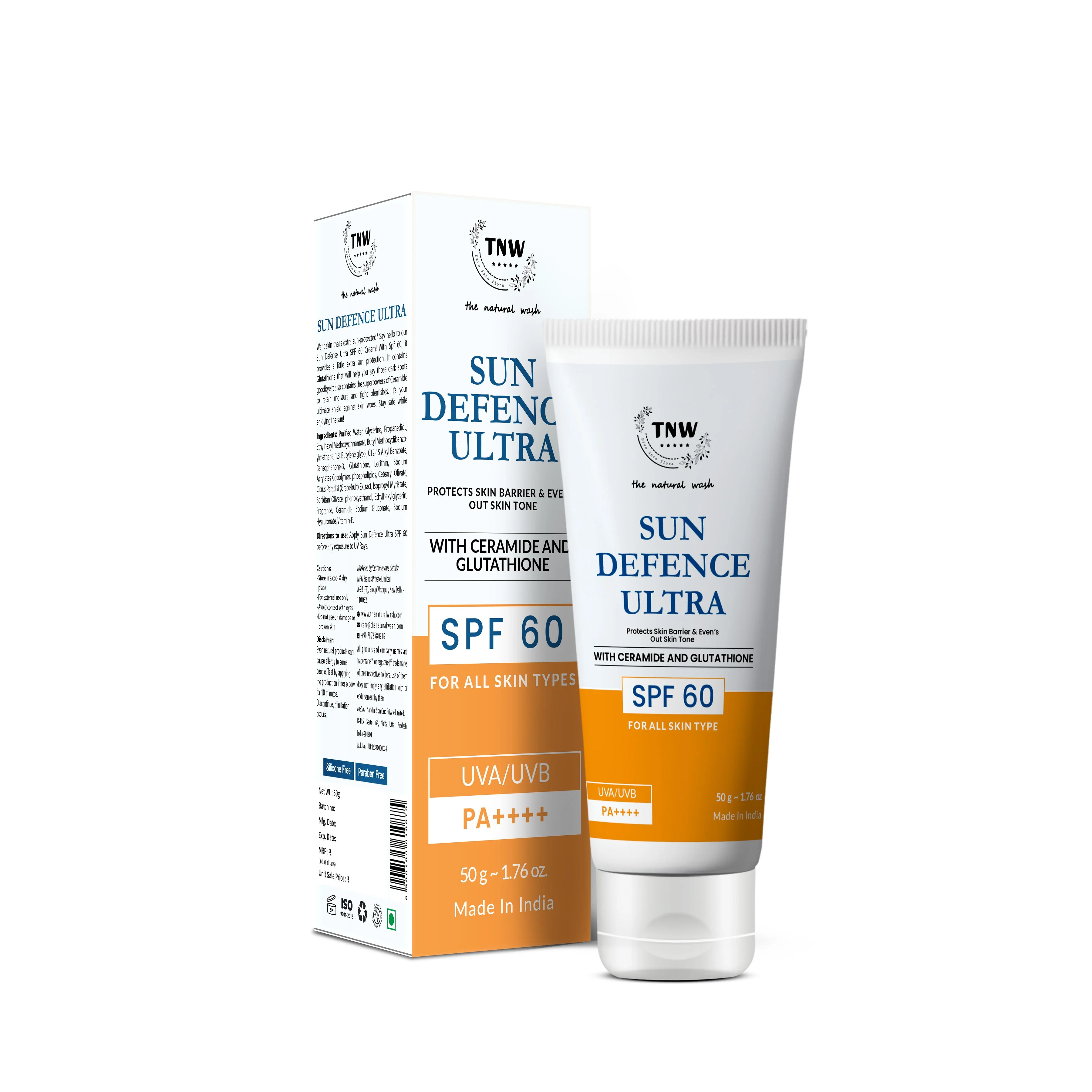 Sun Defence SPF 60 Cream with Glutathione | Protection Against UVA/UVB (SC) - Image 8