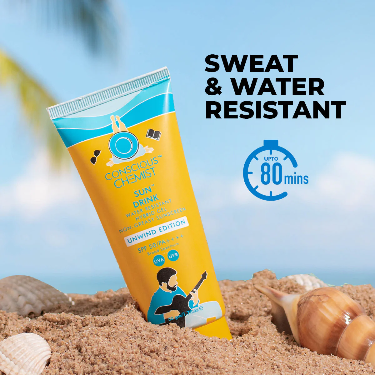 Sun Drink Unwind Edition Ceramide Sunscreen | SPF 50 PA++++ | 50 gms | CK - Image 10