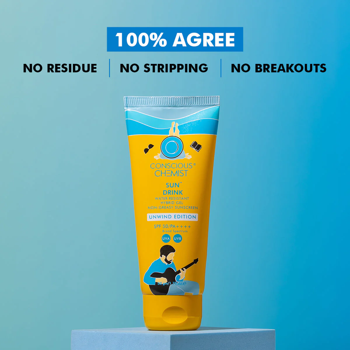 Sun Drink Unwind Edition Ceramide Sunscreen | SPF 50 PA++++ | 50 gms | CK - Image 9