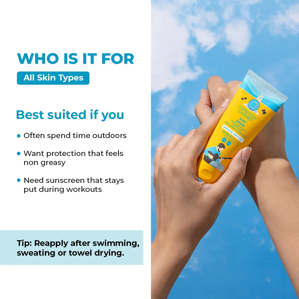 Sun Drink Unwind Edition Ceramide Sunscreen | SPF 50 PA++++ | 50 gms | Sale - Image 8