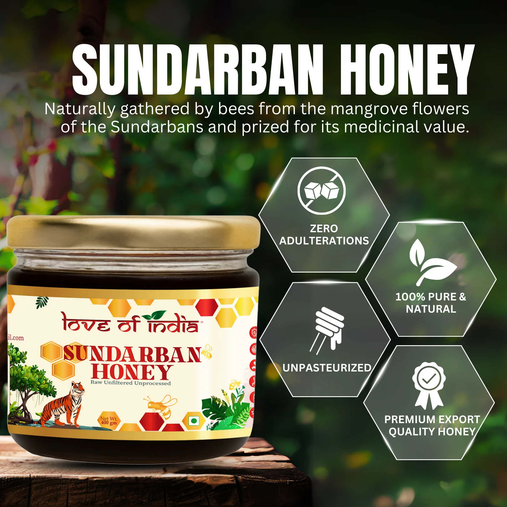 Sundarban Honey 400g | 100% Pure – Wild Forest Nectar for Immunity - Image 3