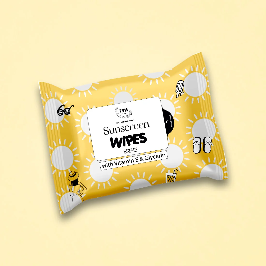 Sunscreen Wipes For Removing Dirt, Oil & Providing Hydration.