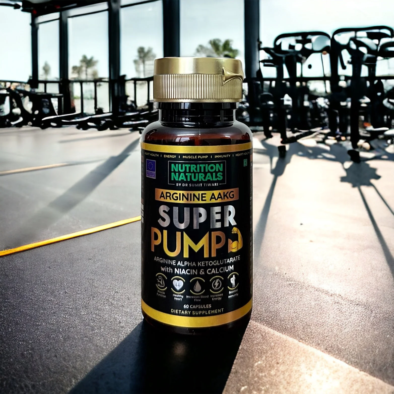 SUPER PUMP Arginine AAKG - Fuels Muscle Growth | Boosts Nitric Oxide Production | Improved Oxygen Flow | Supports Heavy Training
