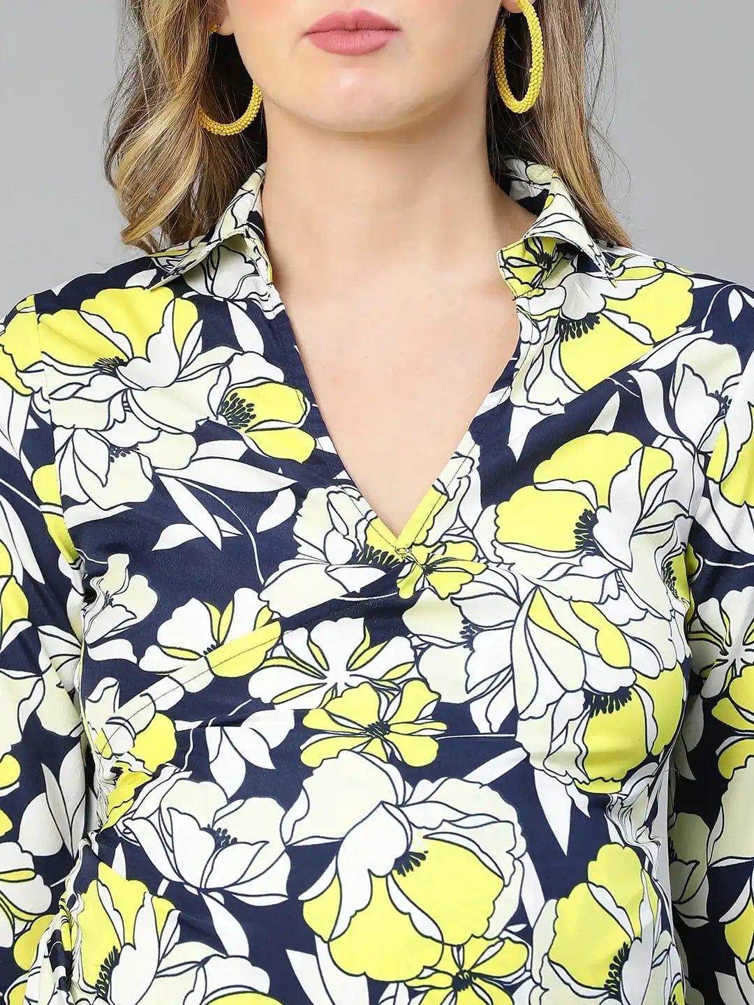 Superb Floral Print Wrapped Maternity Dress For Expecting Moms - Image 6