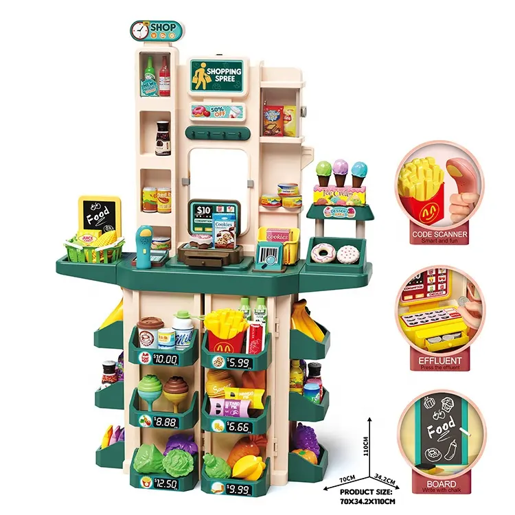 Supermarket Play Set – Interactive Role Play Shopping Toy - Image 4