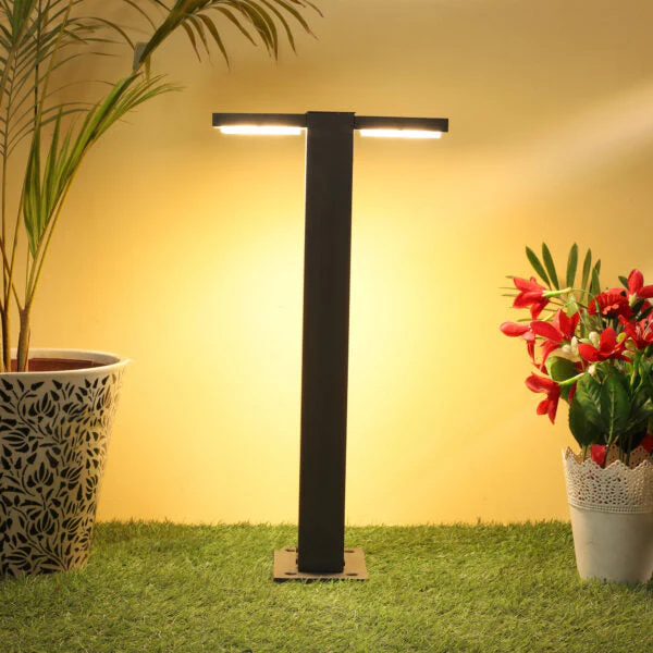 SUPERSCAPE Outdoor Lighting aluminium die cast 20 inch two side 2*6 watt LED bollard