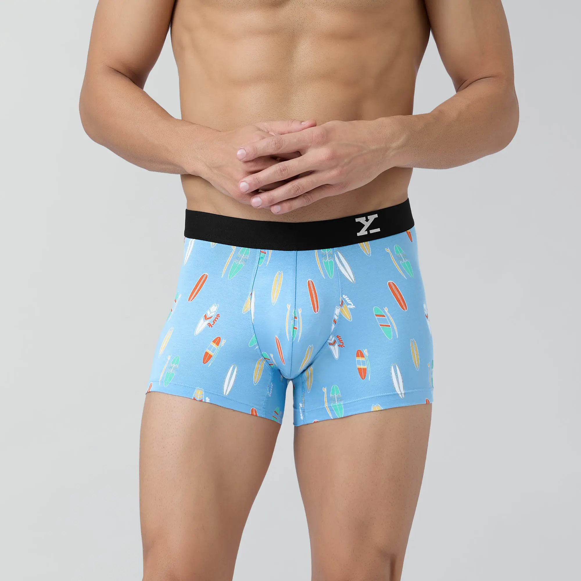 Surf Cotton Stretch Trunks Surfboard Blue - Image 4