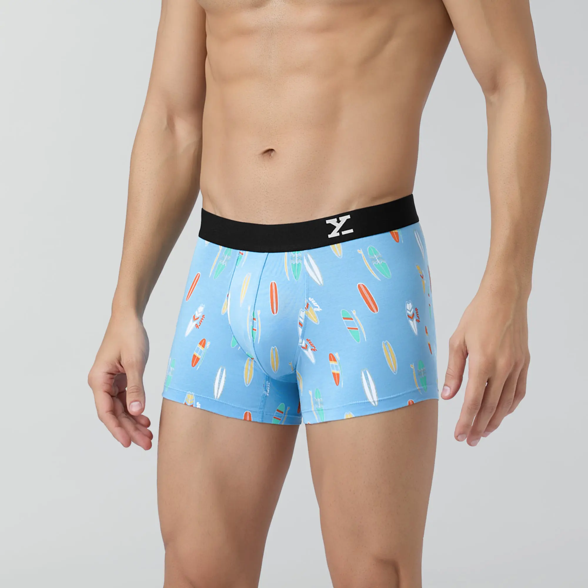 Surf Cotton Stretch Trunks Surfboard Blue - Image 5