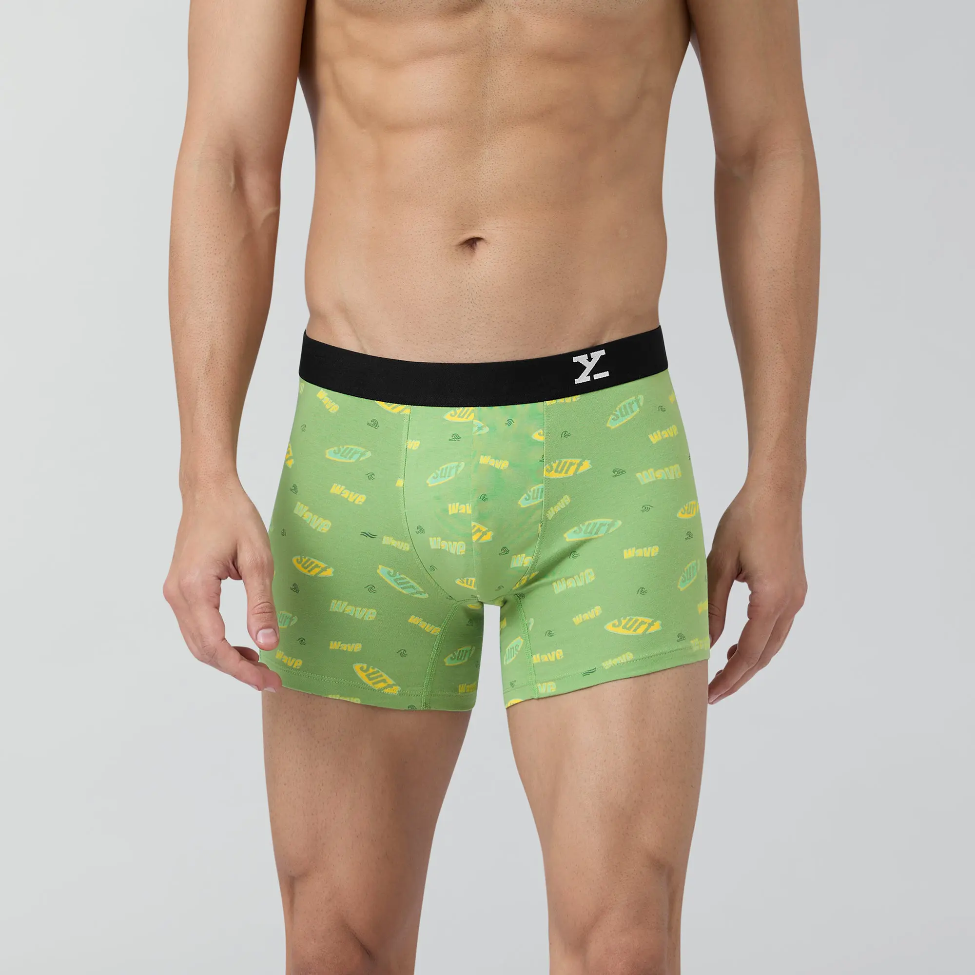 Surf Cotton Stretch Trunks Wave Green - Image 2