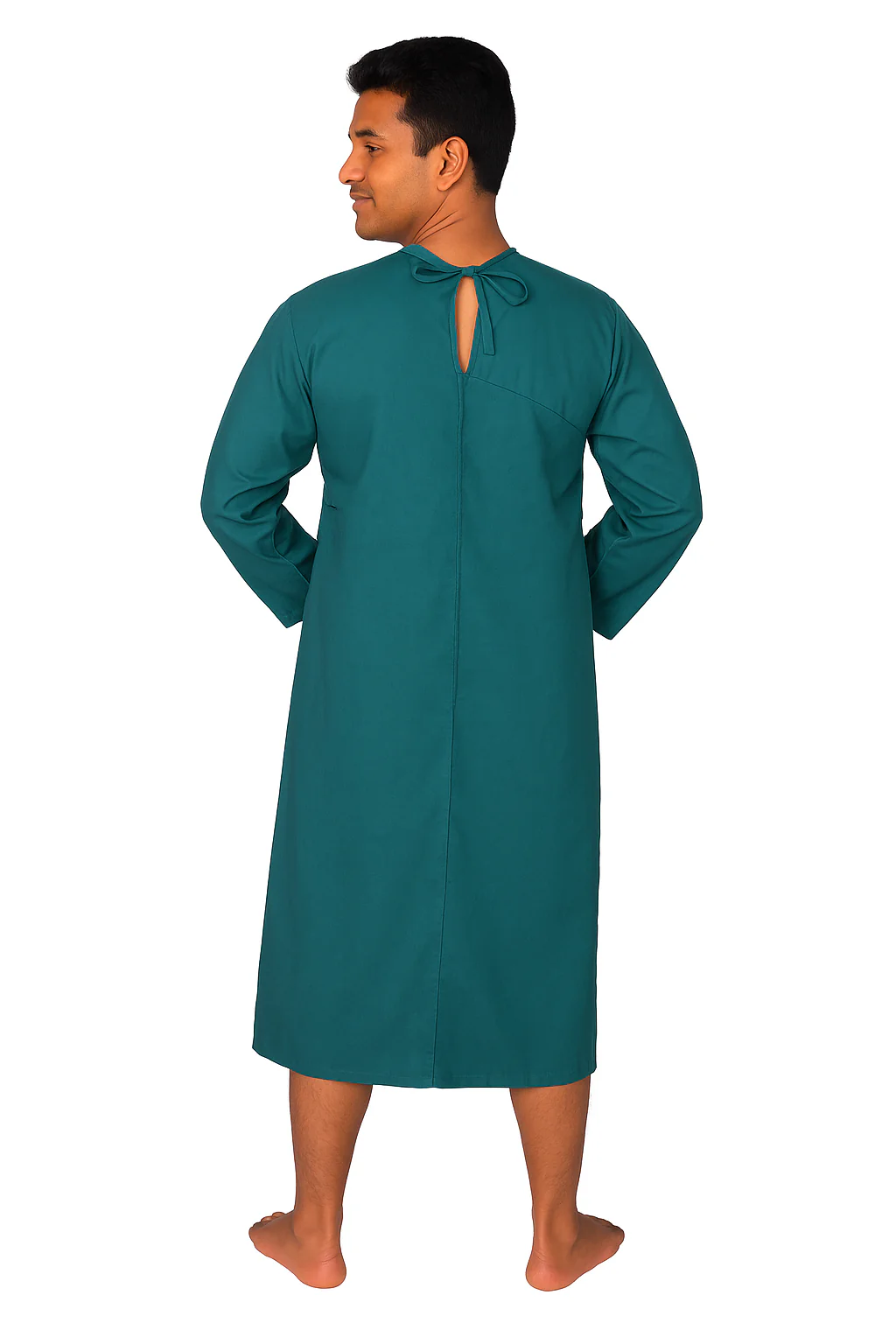 Surgeon Gown With Overlap - Green - Image 2