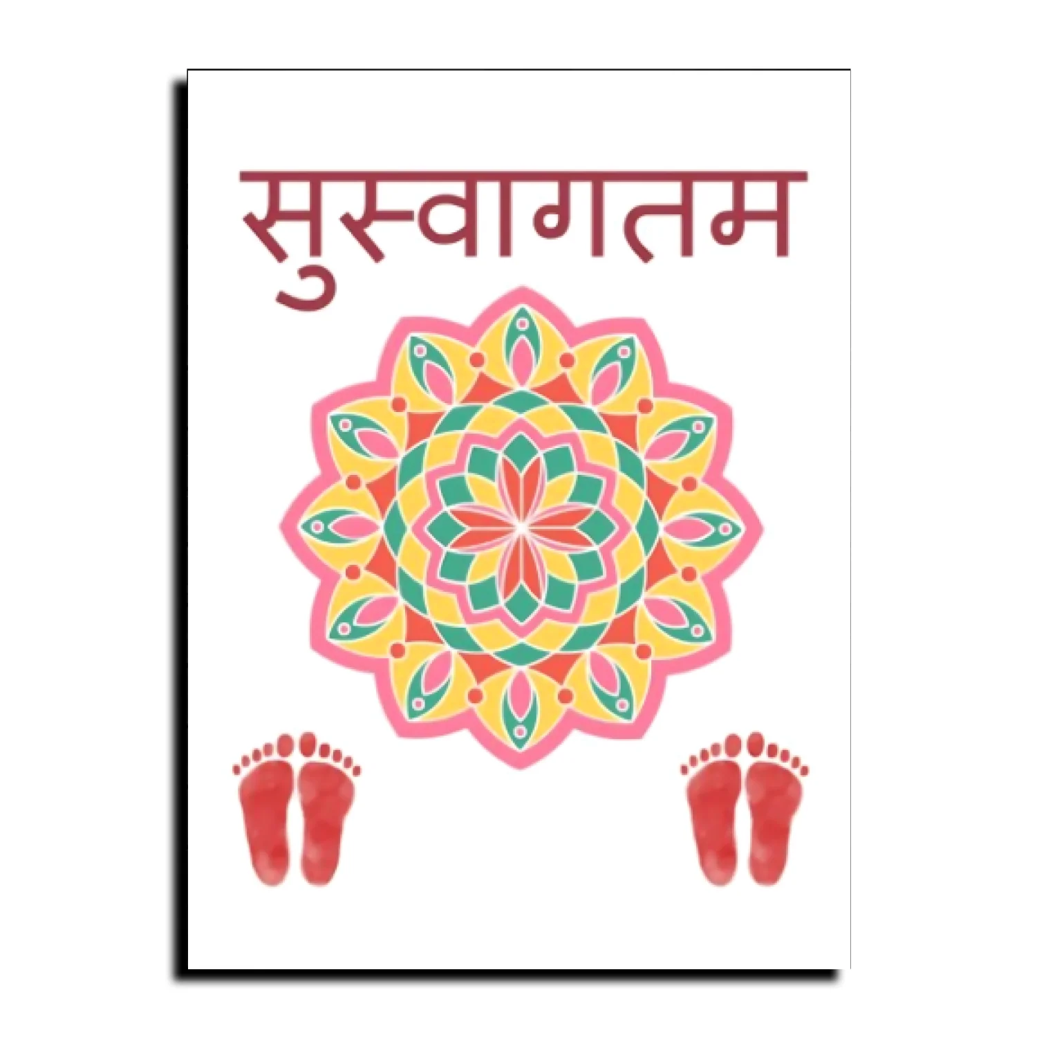 Suswagatam (सुस्वागतम) Quotes Wood Print Wall Art - Image 9