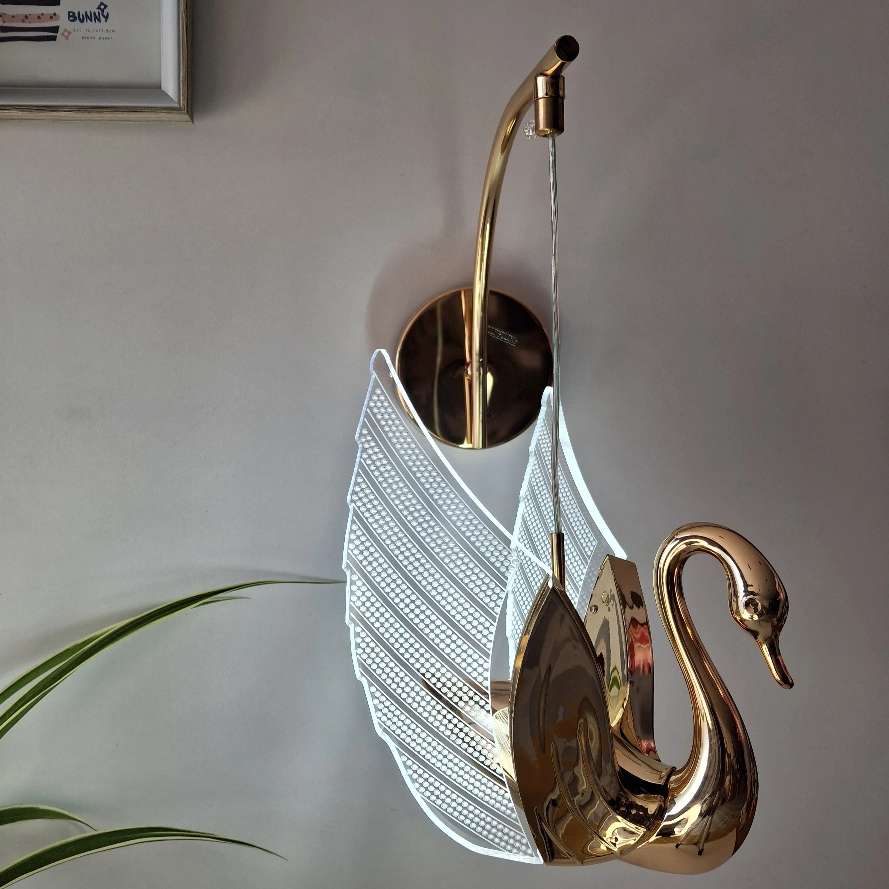 Swan LED Wall Light Fixture for Living Room, Bedroom, and Hallway Vanity Light - Image 5