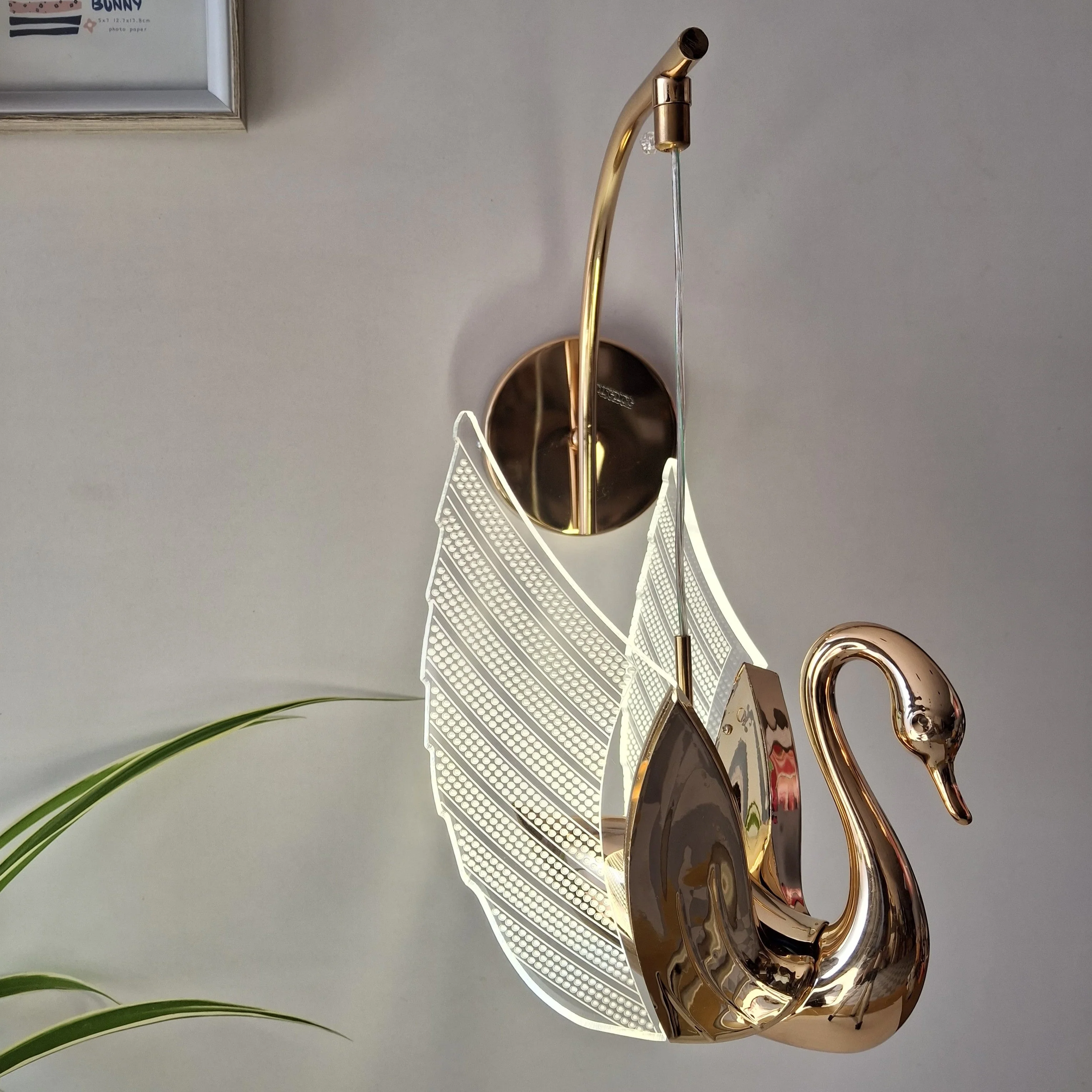 Swan LED Wall Light Fixture for Living Room, Bedroom, and Hallway Vanity Light - Image 9
