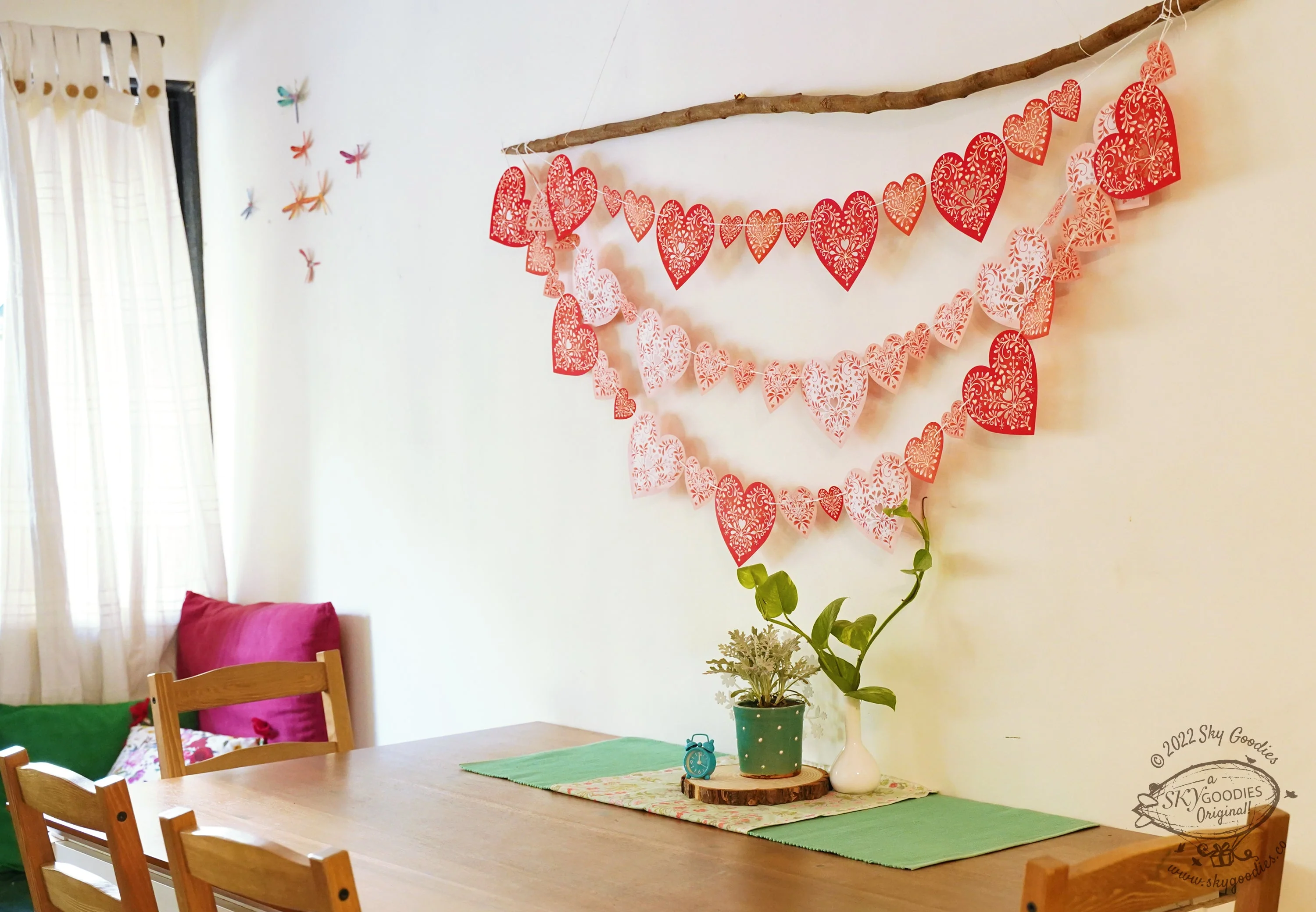 Sweet Hearts Premium Paper Bunting - Image 2
