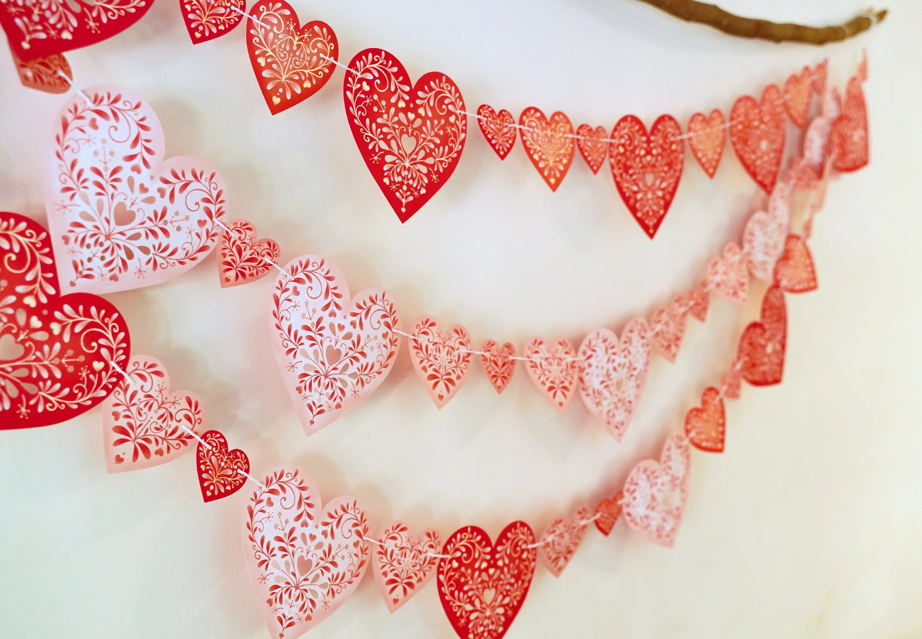 Sweet Hearts Premium Paper Bunting - Image 9