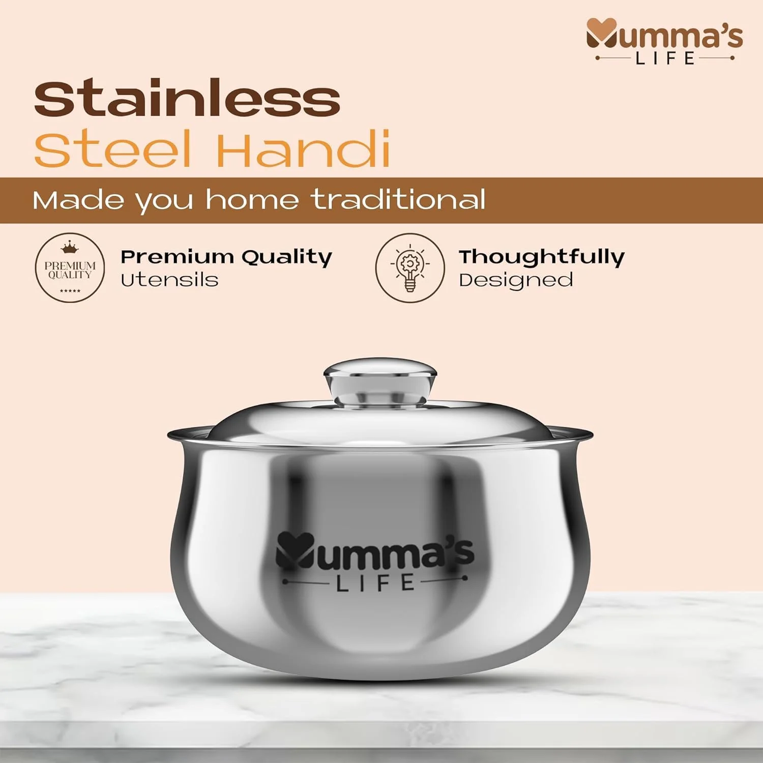 Sweet Moma Double Wall Insulated Steel Casserole - Image 3