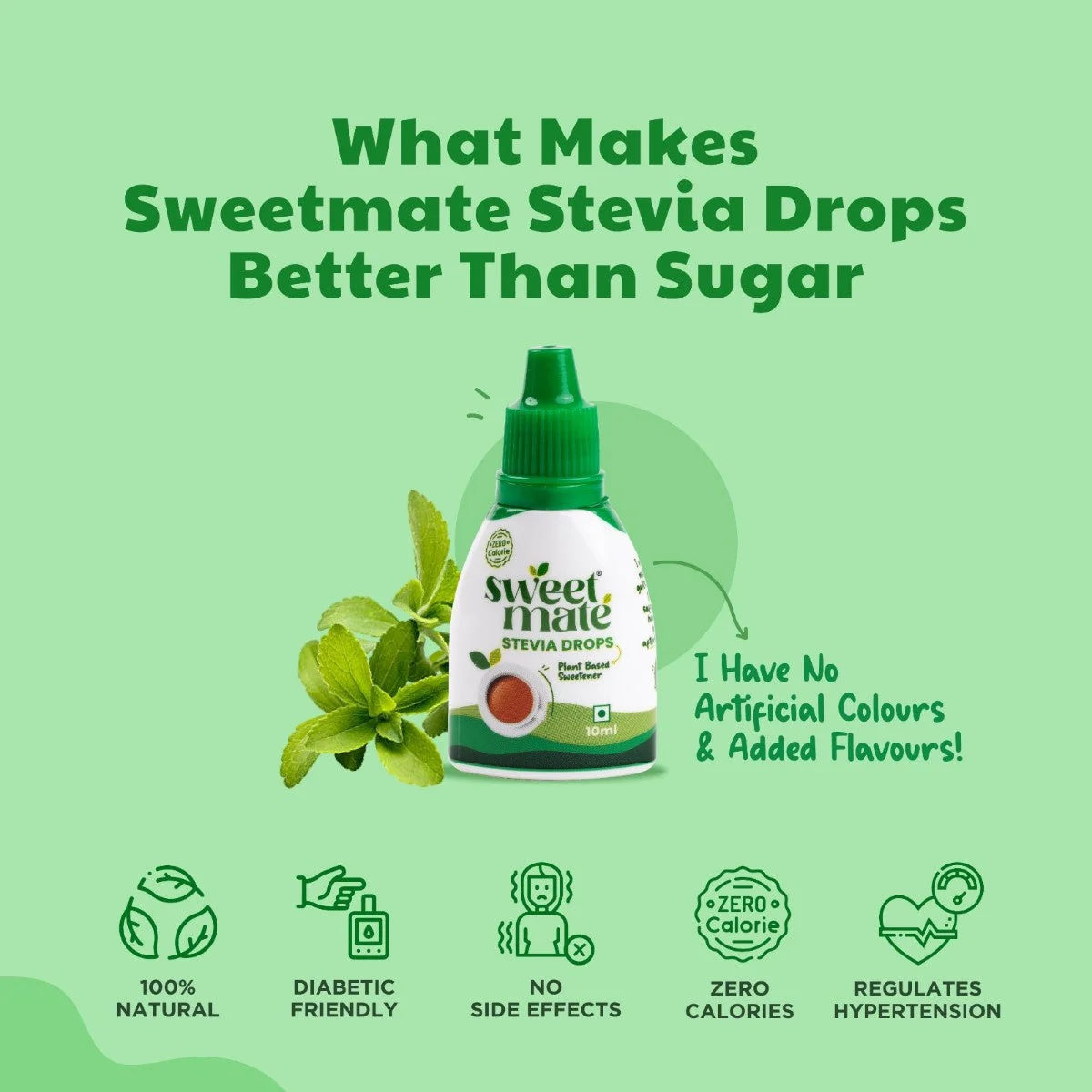 Sweetmate Stevia Zero Calorie Drops 10 ml - Image 4