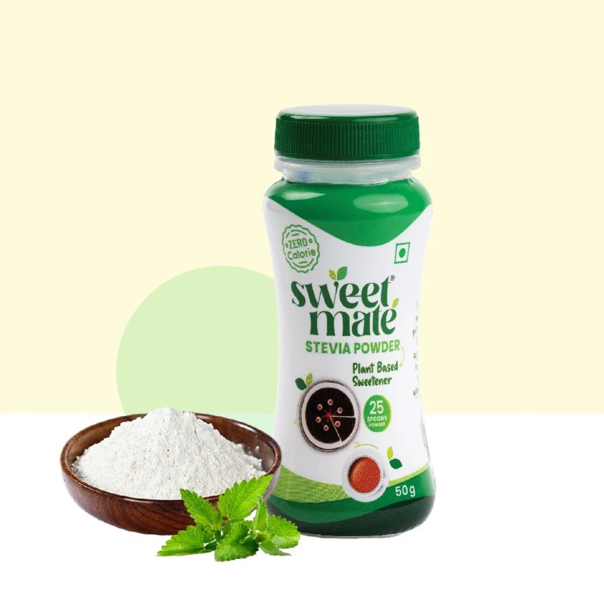 Sweetmate Stevia Zero Calorie Sugar Replacer Powder 50 gm