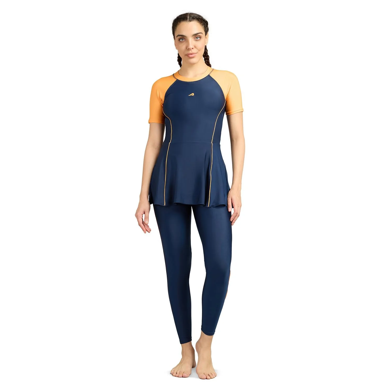 Swimsuit for Women Navy/Orange