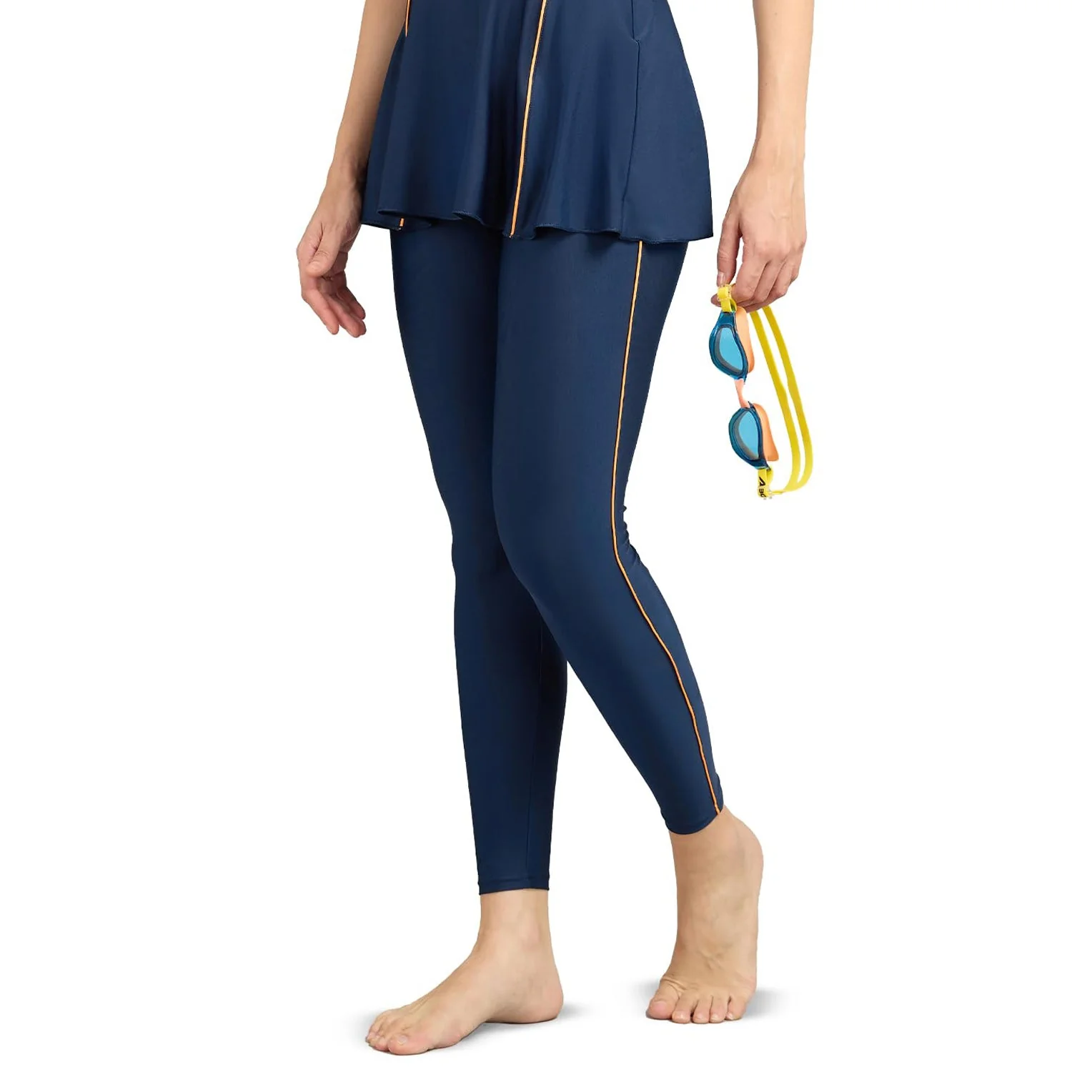 Swimsuit for Women Navy/Orange - Image 2