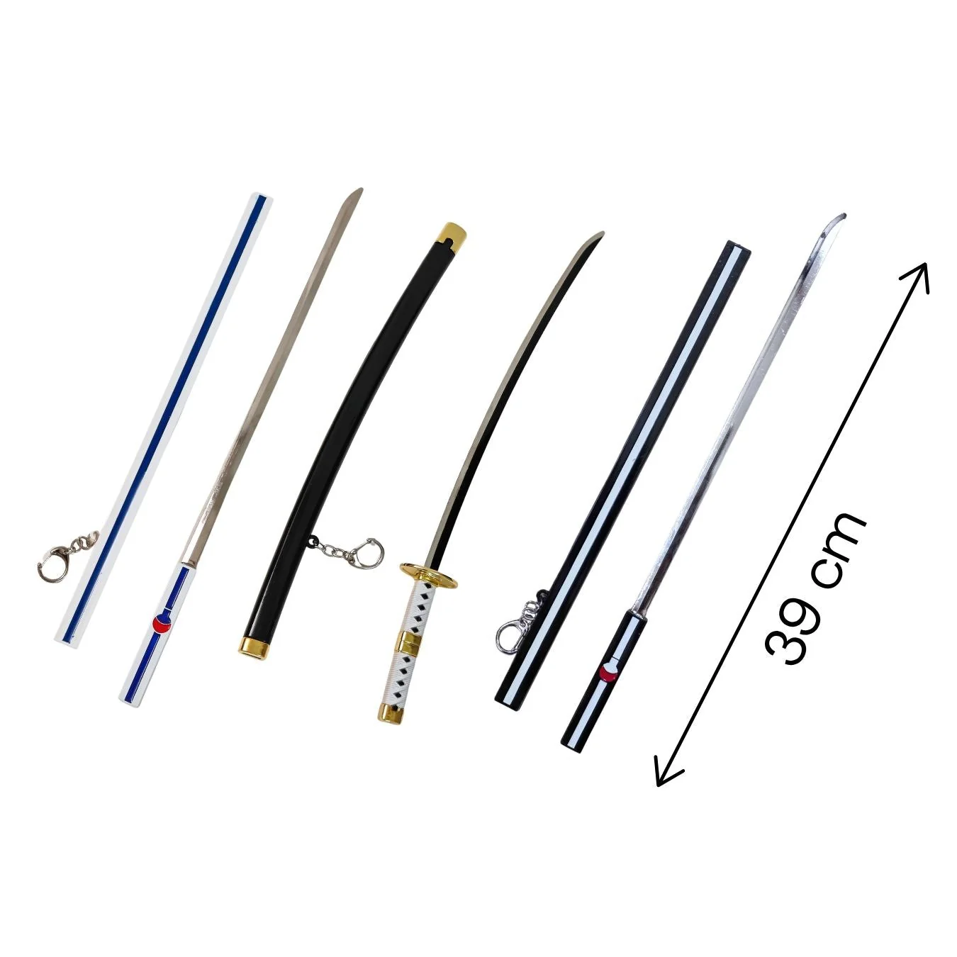 Table-top Metal Katana (not sharp, 39 cm) (katana stand not included) (select variant from menu)