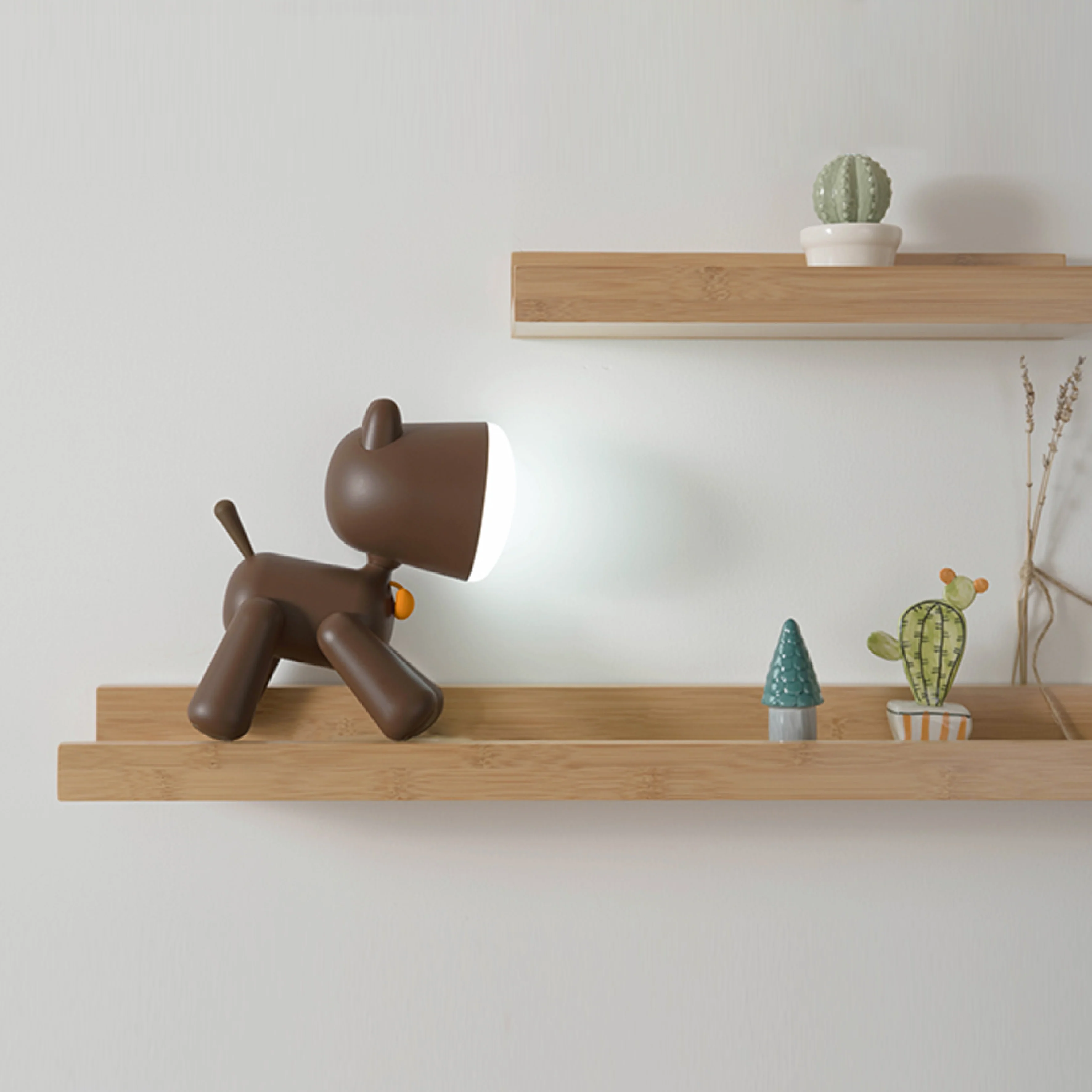 TailWag: Adorable Puppy Table Lamp with USB Rechargeable LED & Foldable Design for Kids' Room & Nursery Décor - Image 3