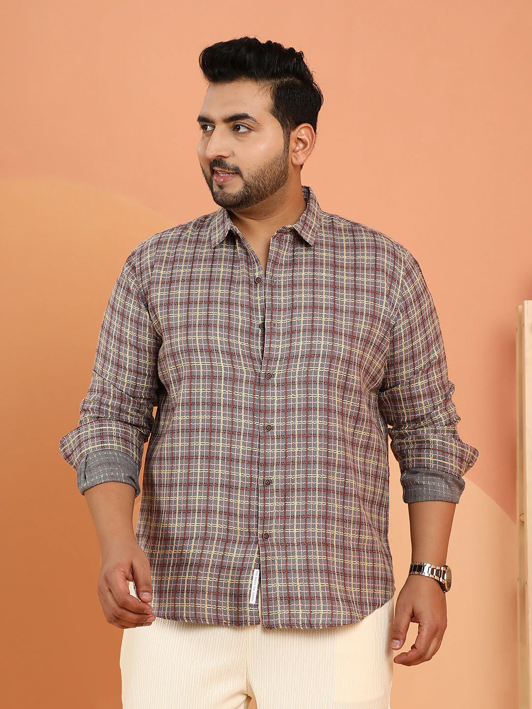 Tartan-Weave Regular Shirt - Image 2
