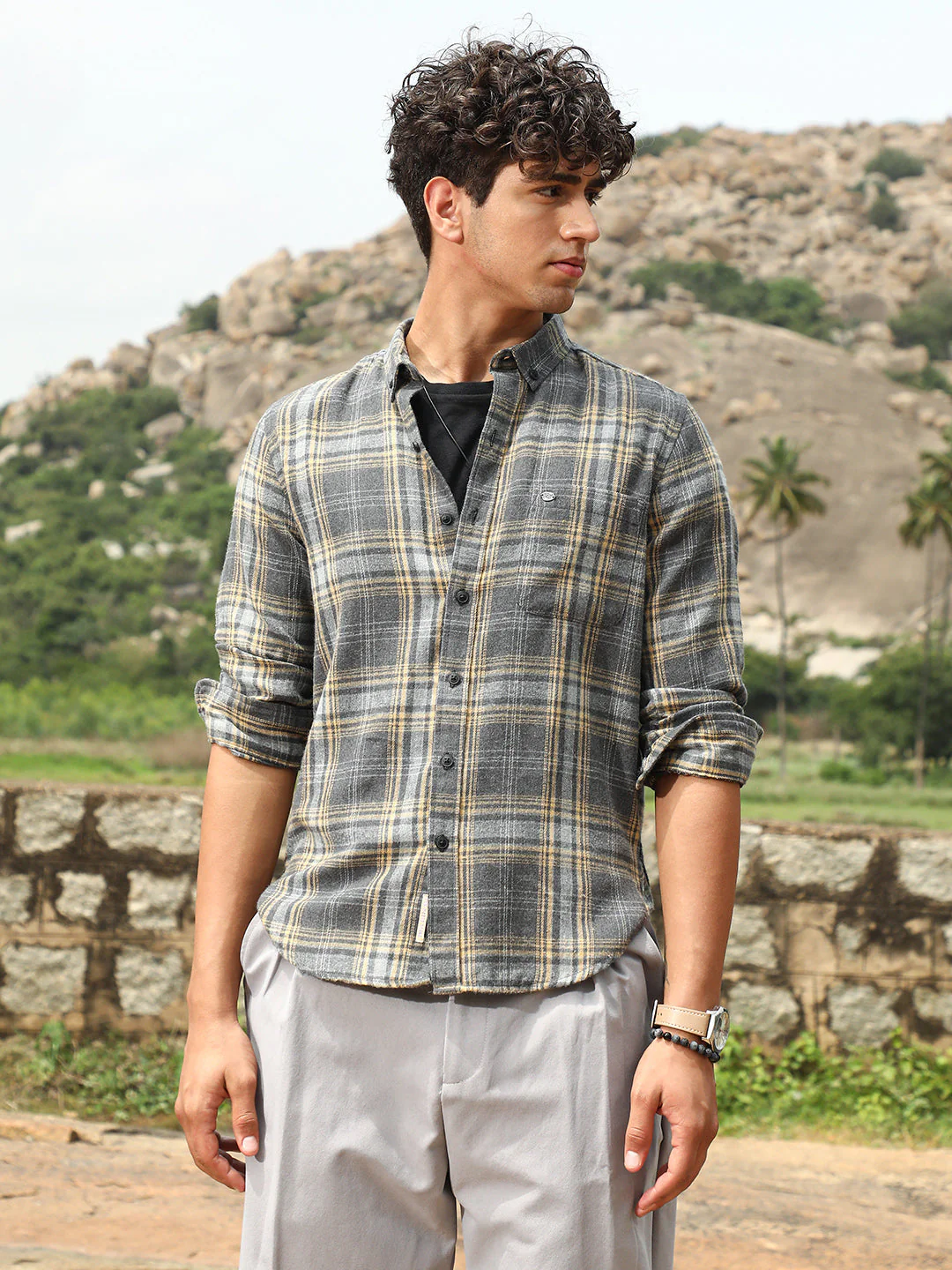 Tartan-Woven Regular Shirt - Image 2