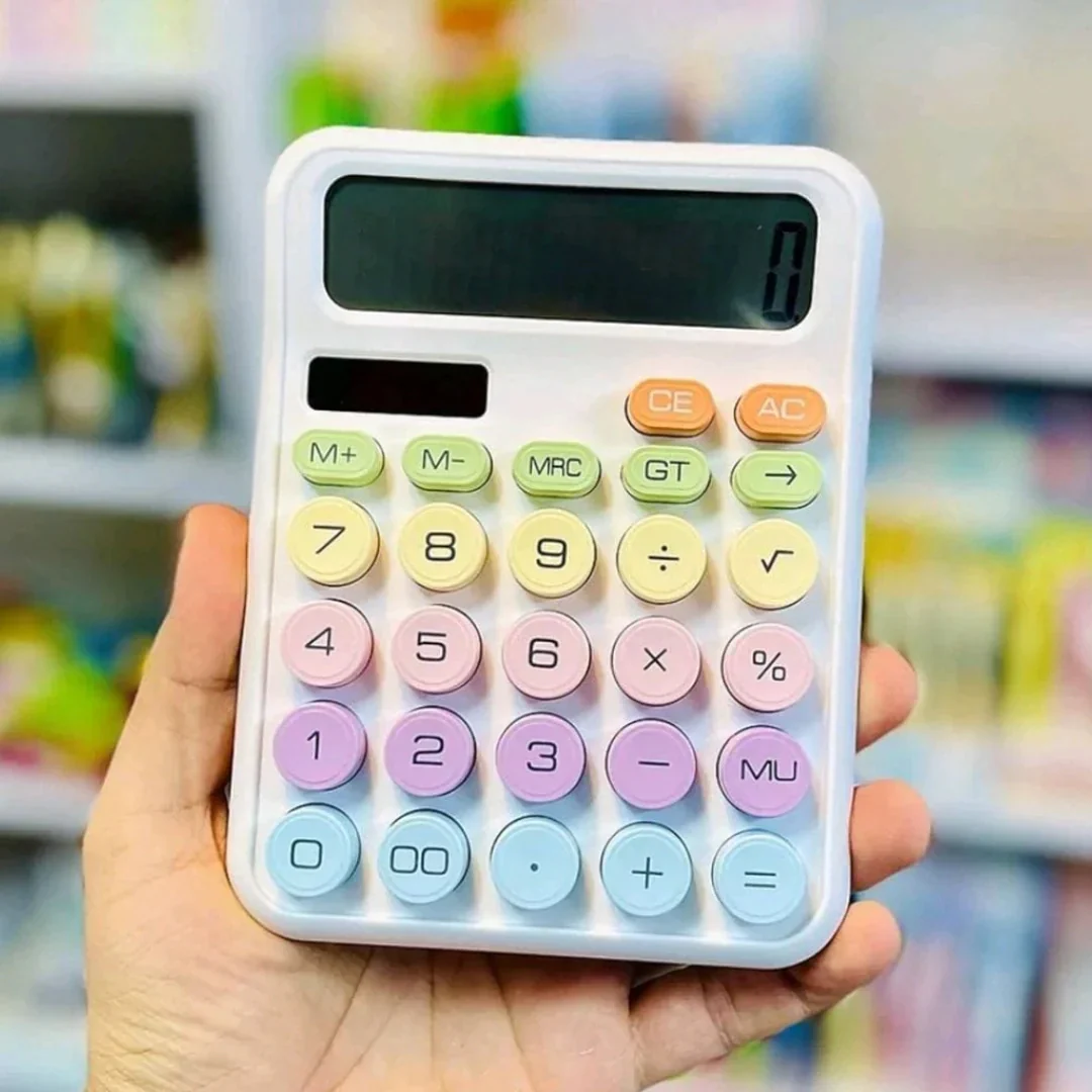 Tecmarx Desktop Calculator | 12-Digit Display| Dual Power Solar & Battery, Vintage Round Key Design - Image 15