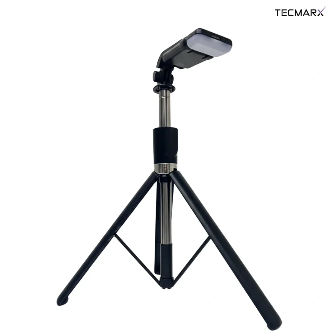 Tecmarx Halo Stick | 5FT Professional Multi-Role Tripod & Selfie Stick