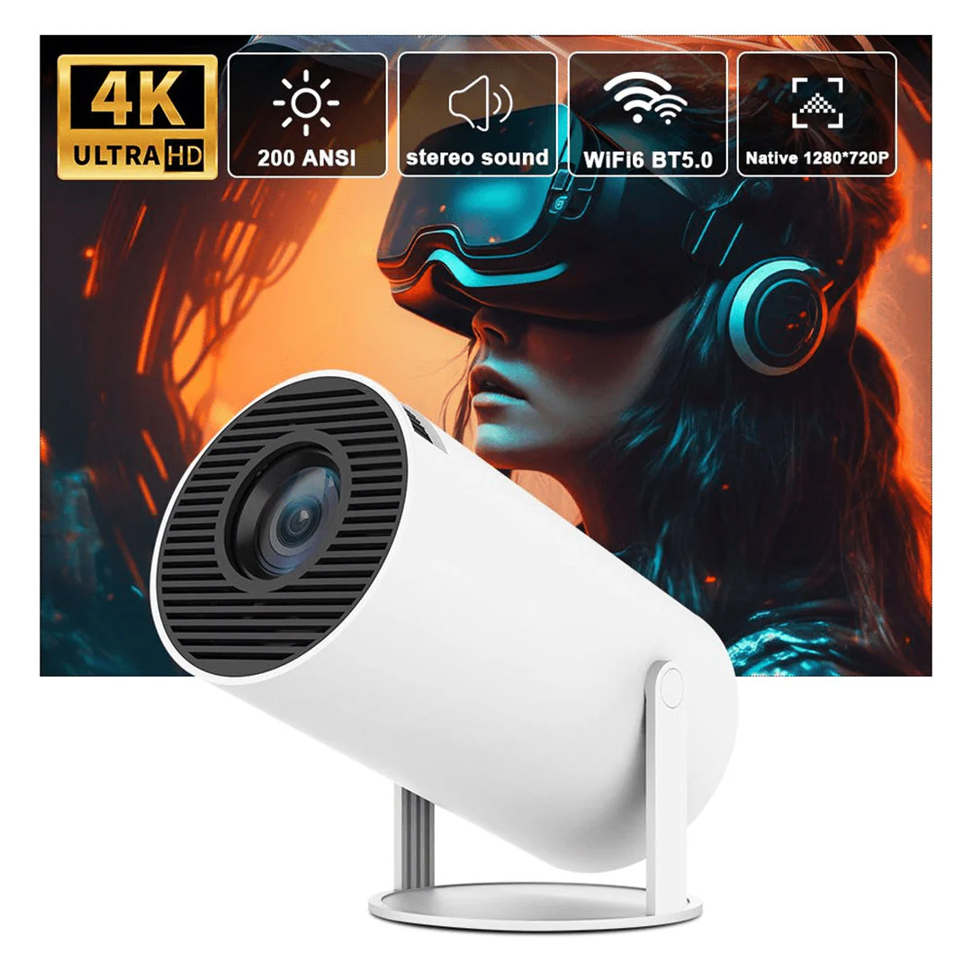 TecMarx LUMA LED Lamp Projector | 180 Rotatable | 4K Support | Auto Horizontal Keystone | Android 11.0 - Image 7