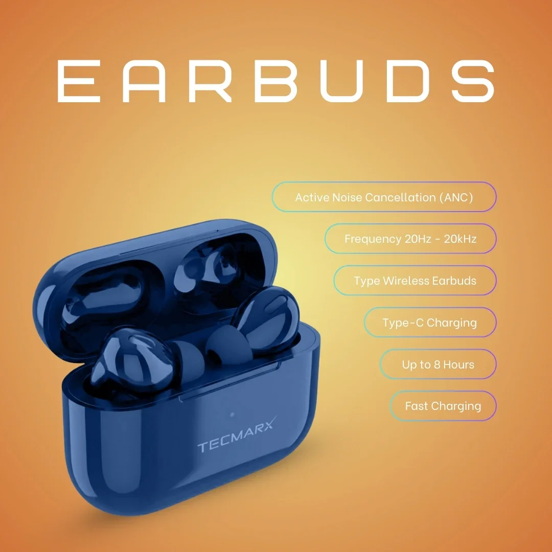 TecMarx NeoPod Bluetooth Earbuds | 24 Hr Playtime - Image 19
