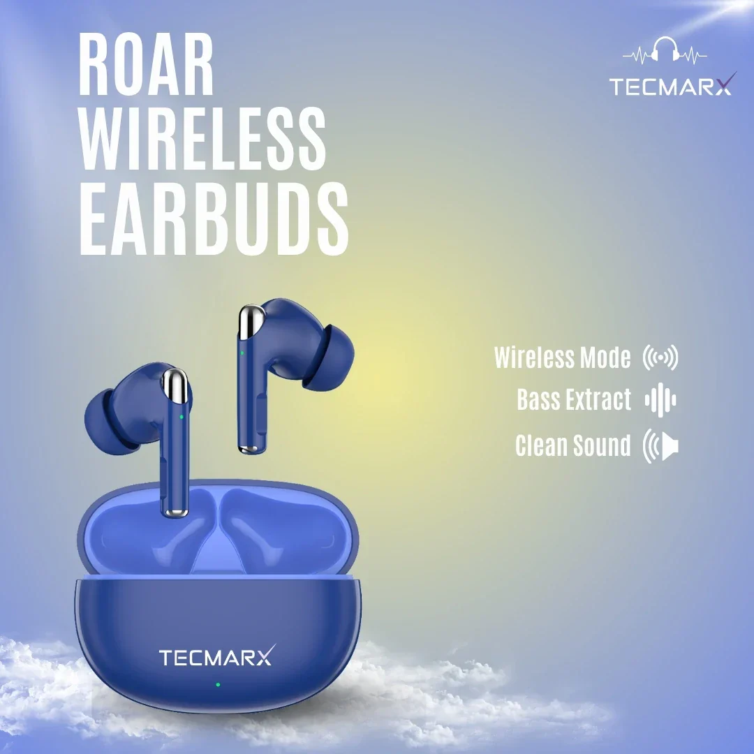 TecMarx Roar Bluetooth Earbuds | 30 Hr Playtime - Image 10