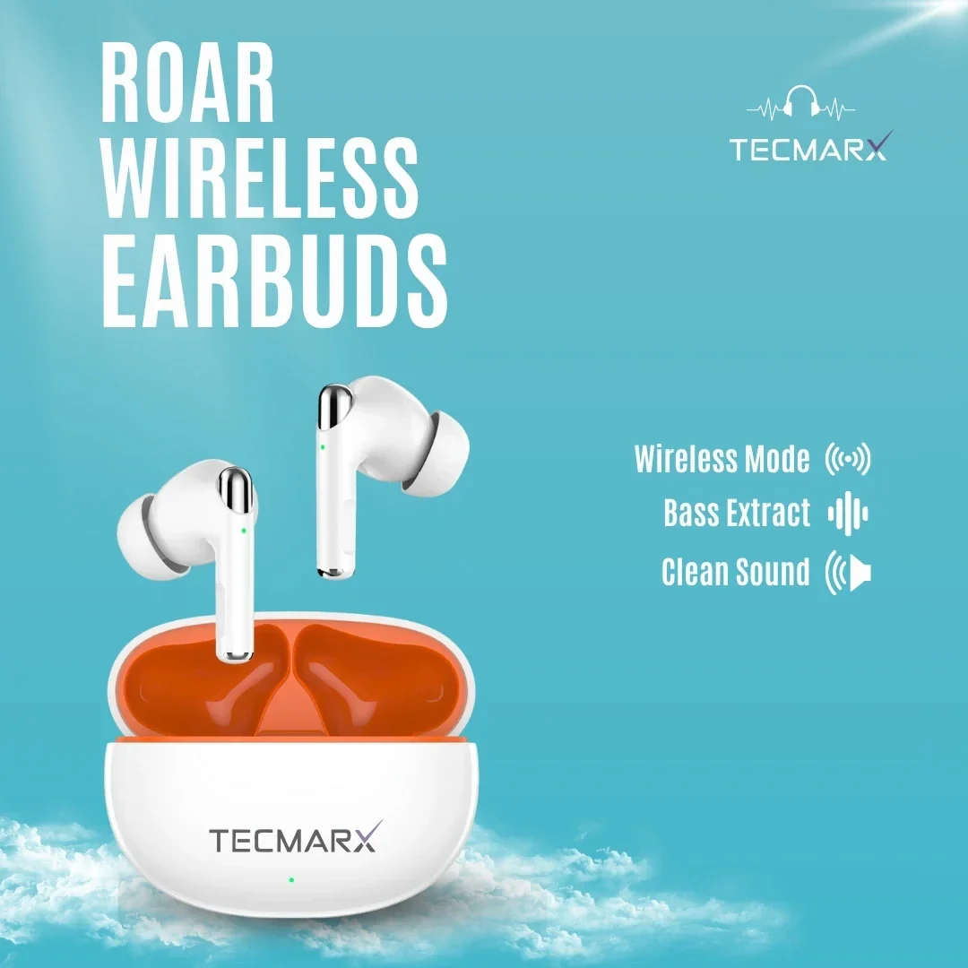 TecMarx Roar Bluetooth Earbuds | 30 Hr Playtime - Image 14